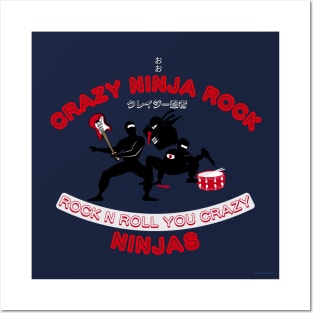 Rock On You Crazy Ninjas(Midnite) By Abby Anime(c) Posters and Art